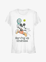 Disney Mickey Mouse Serving Up Kindness Tennis Girls T-Shirt