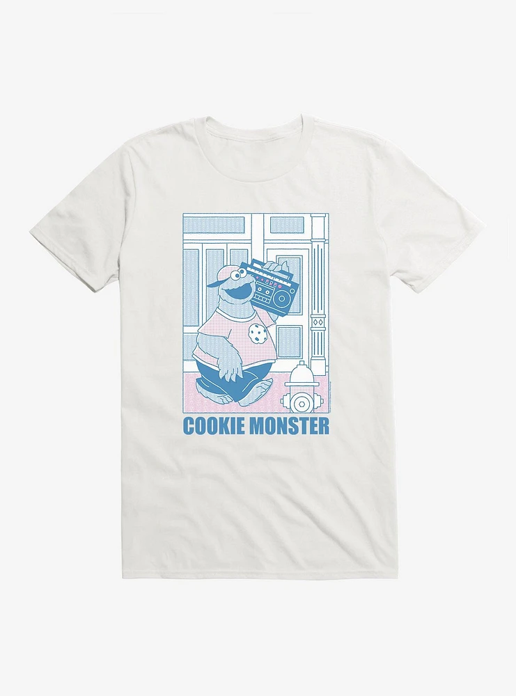 Sesame Street Cookie Monster Boombox T-Shirt