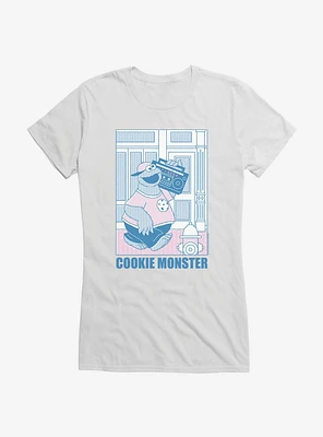 Sesame Street Cookie Monster Boombox Girls T-Shirt