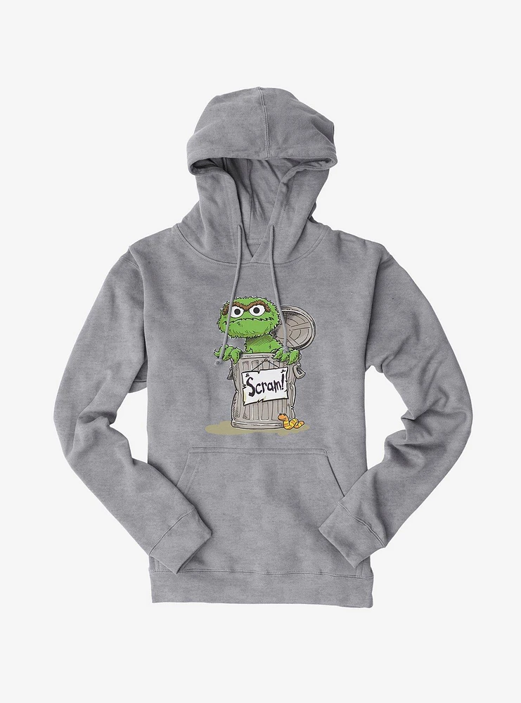 Sesame Street Oscar The Grouch Scram Hoodie