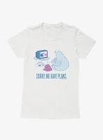 Sesame Street Cookie Monster Sorry Me Have Plans Womens T-Shirt