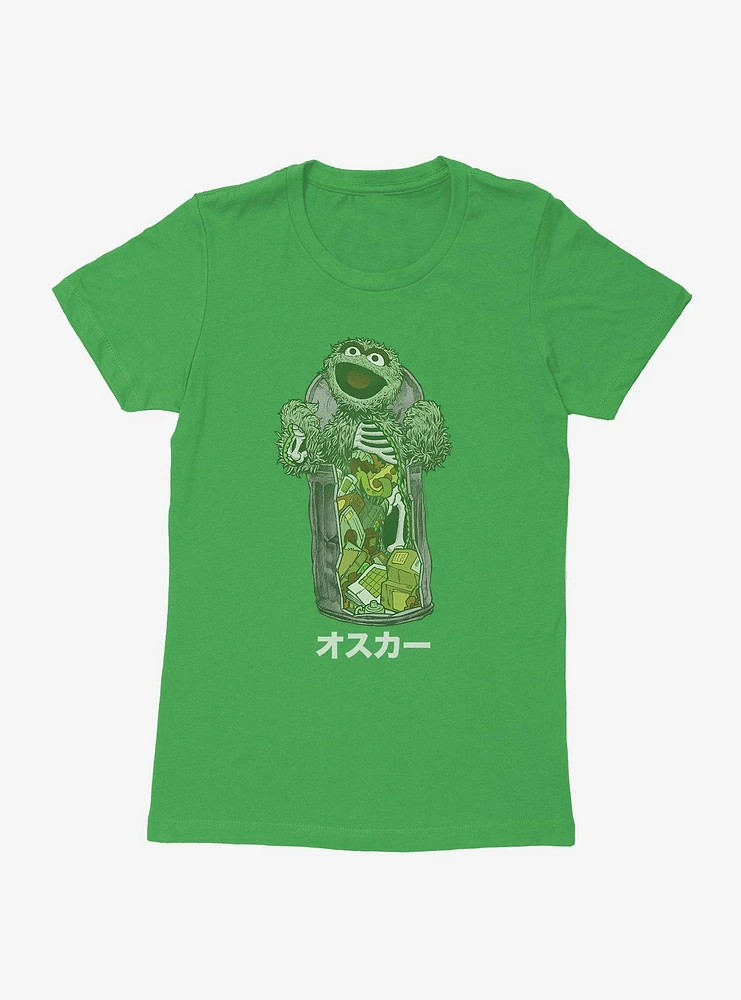 Sesame Street Oscar The Grouch Anatomy Womens T-Shirt