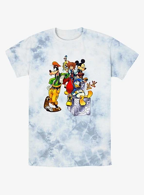 Disney Kingdom Hearts Group Tie-Dye T-Shirt