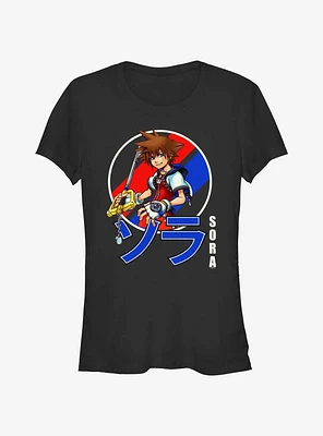 Disney Kingdom Hearts Sora Classic Anime Girls T-Shirt