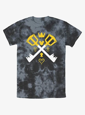 Disney Kingdom Hearts Cross Keys Tie-Dye T-Shirt