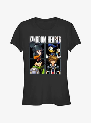 Disney Kingdom Hearts Head Shots Girls T-Shirt