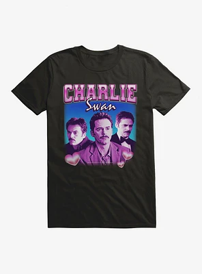 Twilight Charlie Swan Retro Style Portrait  T-Shirt