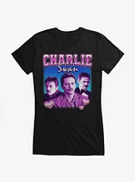 Twilight Charlie Swan Retro Style Portrait Girls T-Shirt