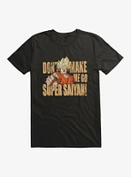 Dragon Ball Super Don't Make Me Go Saiyan Extra Soft T-Shirt