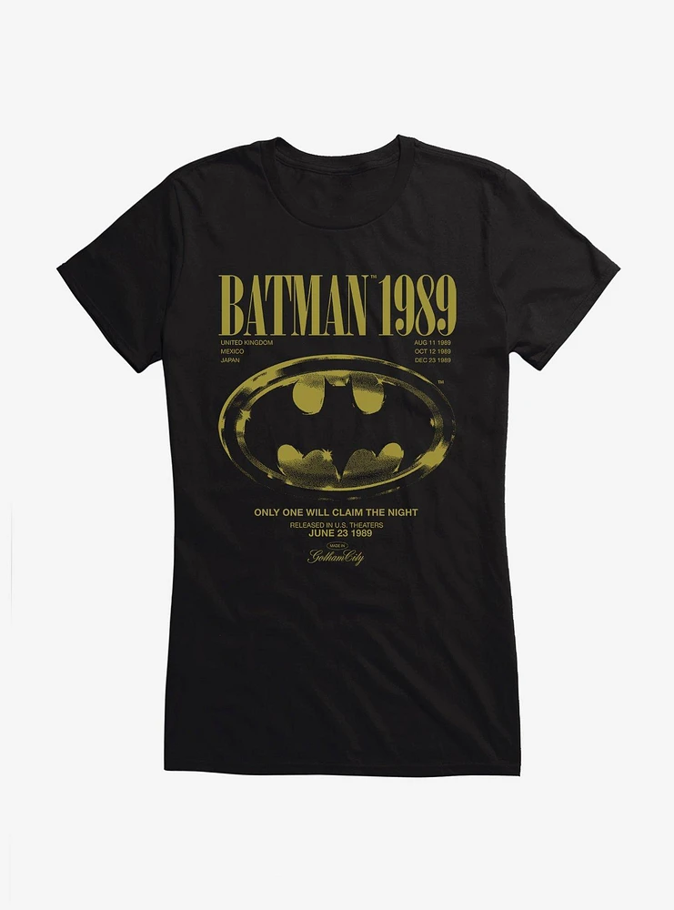 Batman 1989 Girls T-Shirt