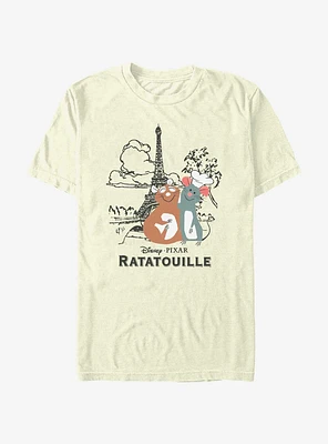 Disney Pixar Ratatouille Paris Drawing T-Shirt