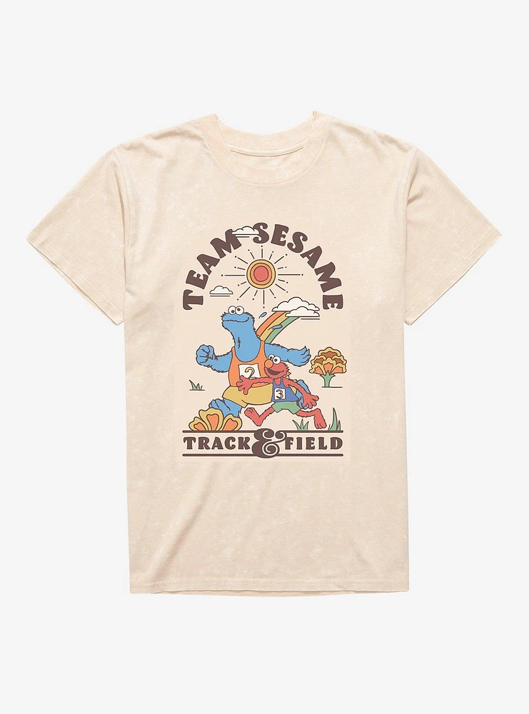 Sesame Street Team Track & Field Mineral Wash T-Shirt