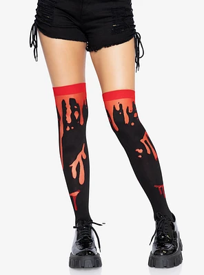 Splatter Thigh Highs