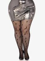 Celestial Net Tights Plus Size