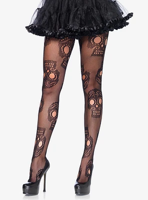 Sugar Skull Net Tights