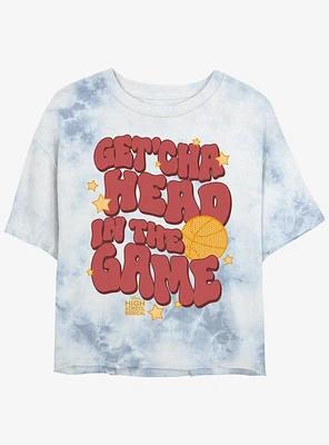 Disney Channel High School Musical Get'cha Head The Game Girls Tie-Dye Crop T-Shirt