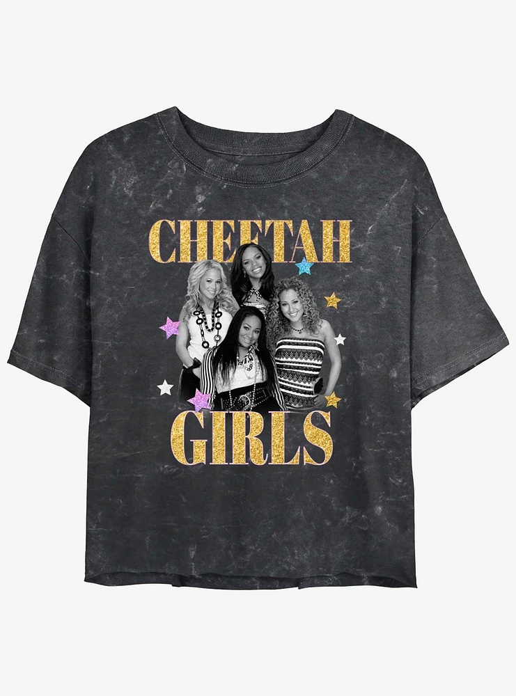 Disney Channel The Cheetah Girls Group Shot Mineral Wash Crop T-Shirt