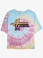 Disney Channel Hannah Montana Glam Logo Girls Tie-Dye Crop T-Shirt