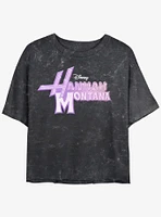 Disney Channel Hannah Montana Glam Logo Girls Mineral Wash Crop T-Shirt