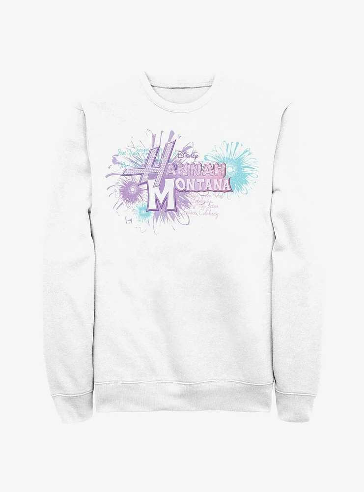 Disney Channel Hannah Montana Floral Logo Sweatshirt