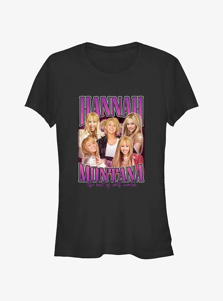 Disney Channel Hannah Montana Pop Star Montage Girls T-Shirt