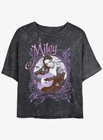 Disney Channel Hannah Montana Miley Unplugged Girls Mineral Wash Crop T-Shirt