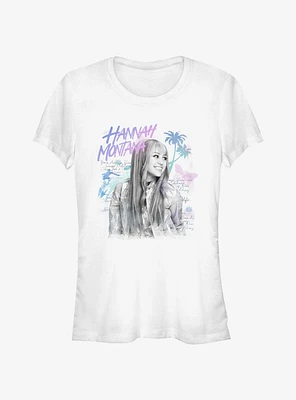 Disney Channel Hannah Montana Best Of Both Worlds Teen Idol Girls T-Shirt