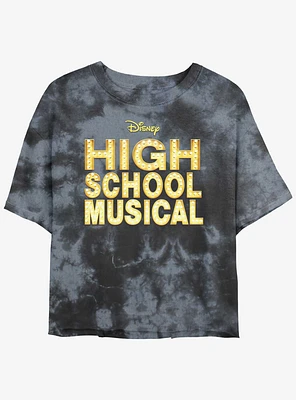 Disney Channel High School Musical Logo Girls Tie-Dye Crop T-Shirt