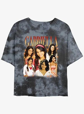 Disney Channel High School Musical Gabriellas Girls Tie-Dye Crop T-Shirt