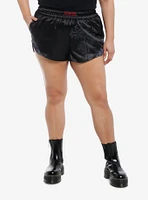 Gothic Cross & Roses Girls Boxing Shorts Plus