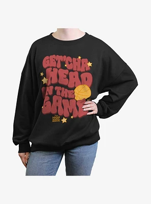 Disney Channel High School Musical Get'cha Head The Game Girls Oversized Sweatshirt