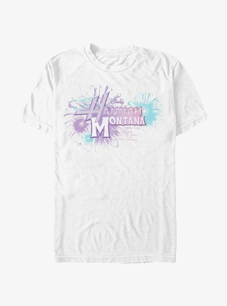 Disney Channel Hannah Montana Floral Logo T-Shirt