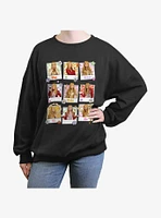 Disney Channel Hannah Montana Hannah's Polaroids Girls Oversized Sweatshirt