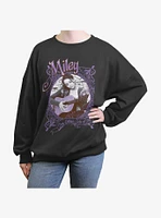 Disney Channel Hannah Montana Miley Unplugged Girls Oversized Sweatshirt