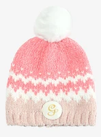 Wicked Glinda Pink Pom Beanie