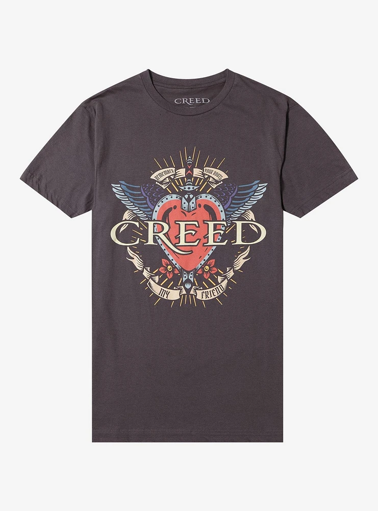 Creed Are You Ready? Lyric Boyfriend Fit Girls T-Shirt