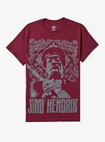 Jimi Hendrix Jumbo Graphic Boyfriend Fit Girls T-Shirt