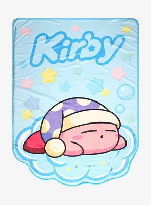 Nintendo Kirby Sleeping Fleece Throw