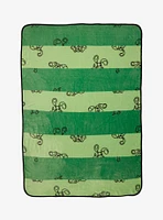 Blue's Clues Green Stripe Fleece Throw — BoxLunch Exclusive