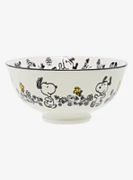 Peanuts Snoopy & Woodstock Floral Bowl