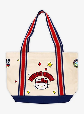 Sanrio Hello Kitty Sporty Icons Canvas Tote Bag - BoxLunch Exclusive