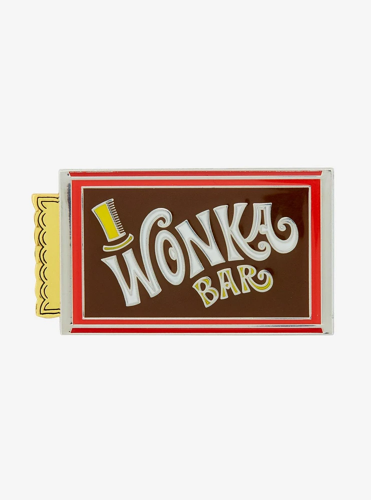 Willy Wonka and the Chocolate Factory Golden Ticket Sliding Enamel Pin — BoxLunch Exclusive