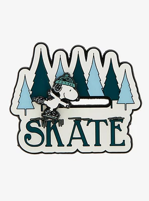 Peanuts Snoopy Skating Sliding Enamel Pin — BoxLunch Exclusive