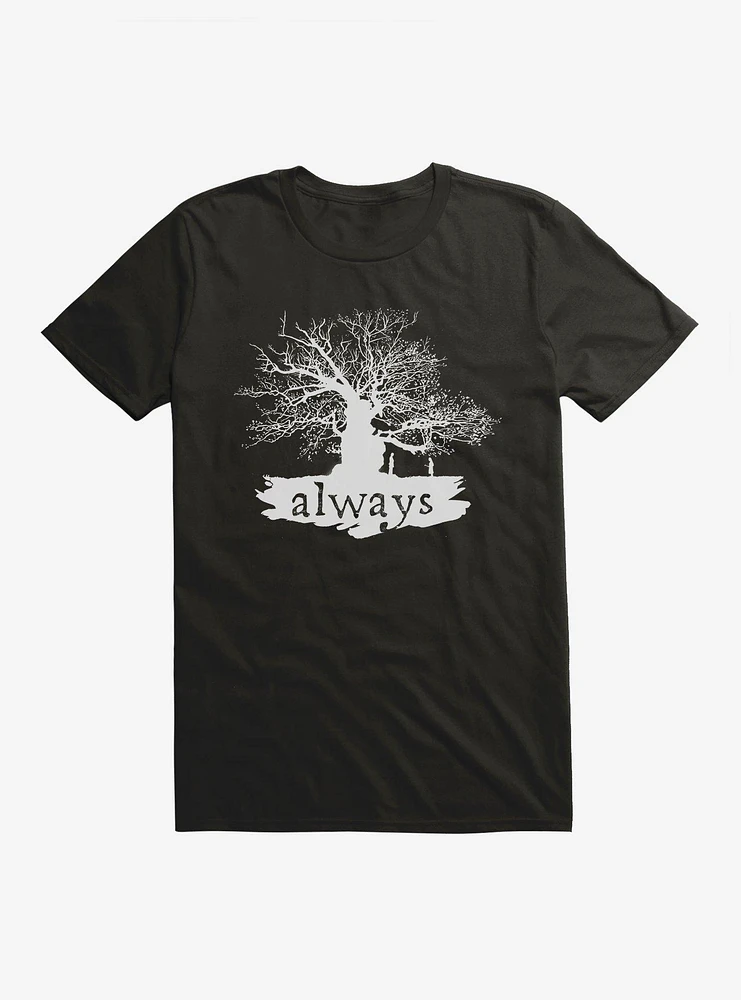 Harry Potter Always Tree Black T-Shirt