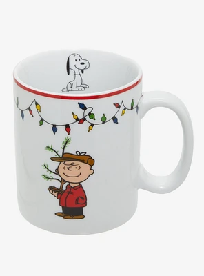 Peanuts Charlie Brown & Snoopy Holiday Lights Mug