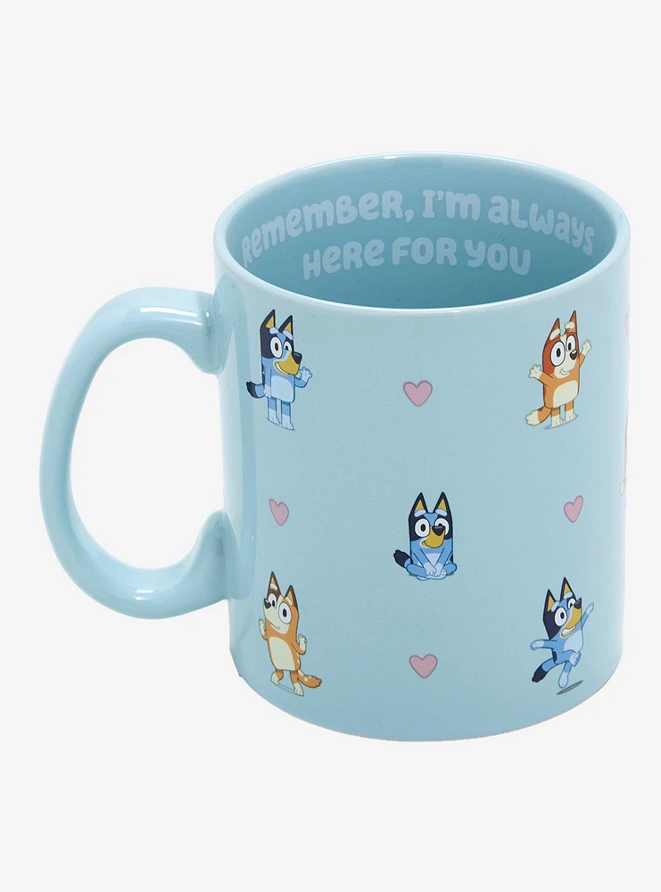 Bluey Heeler Family Hearts Mug