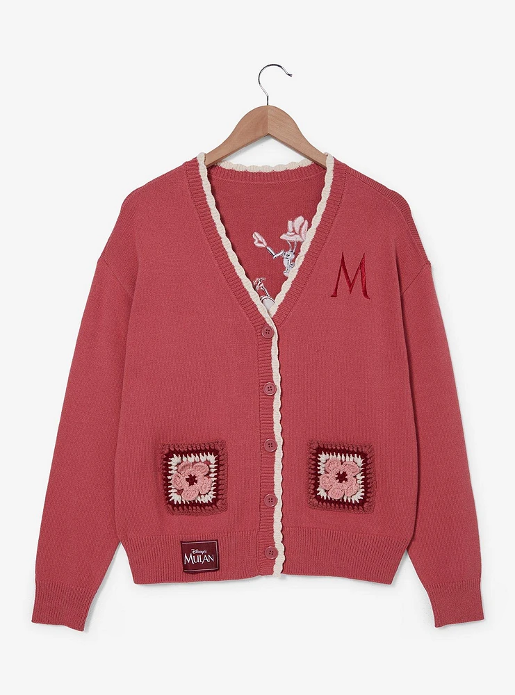 Disney Mulan Cherry Blossom Crochet Women's Cardigan — BoxLunch Exclusive