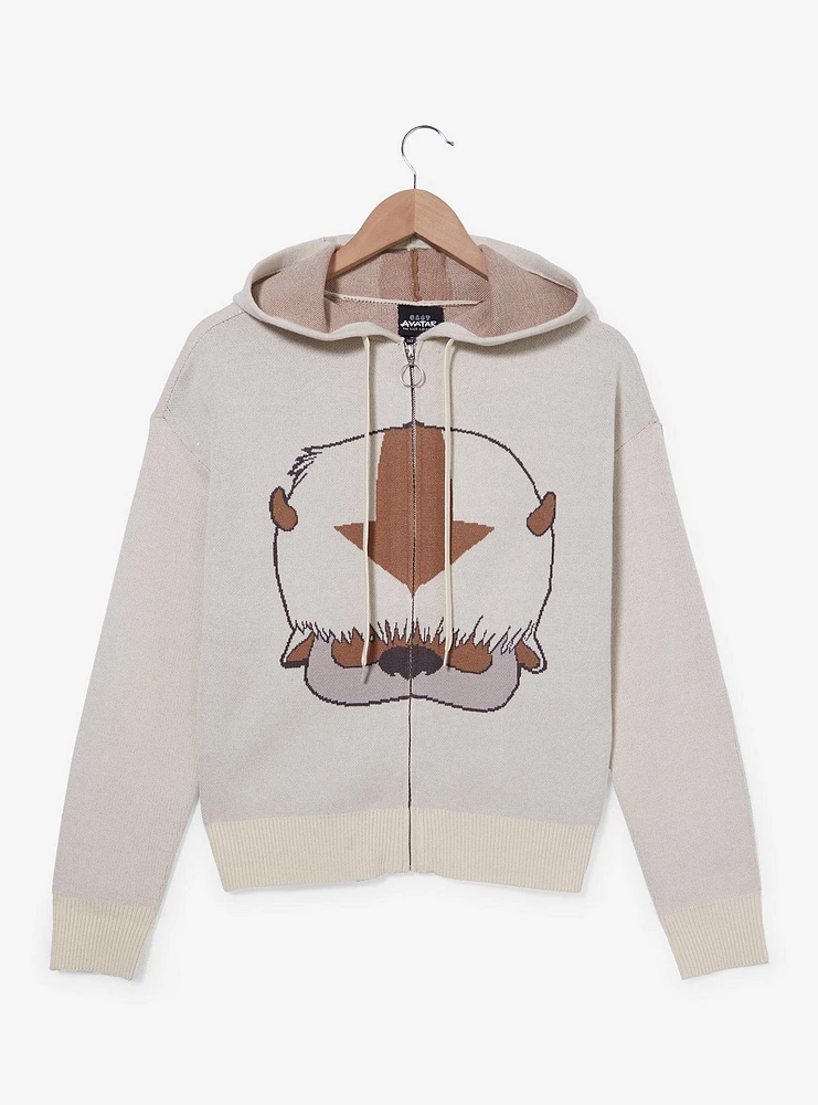 Avatar: The Last Airbender Appa Women's Zip Knit Hoodie — BoxLunch Exclusive