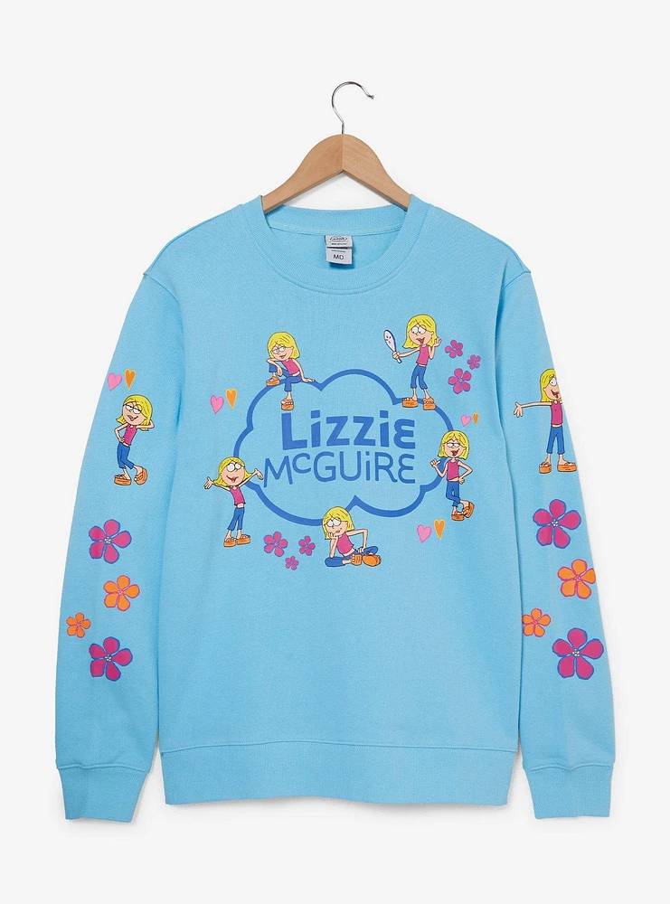 Lizzie McGuire Retro Floral Women's Crewneck — BoxLunch Exclusive