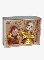 Disney Beauty and the Beast Cogsworth & Lumiere Salt and Pepper Shakers